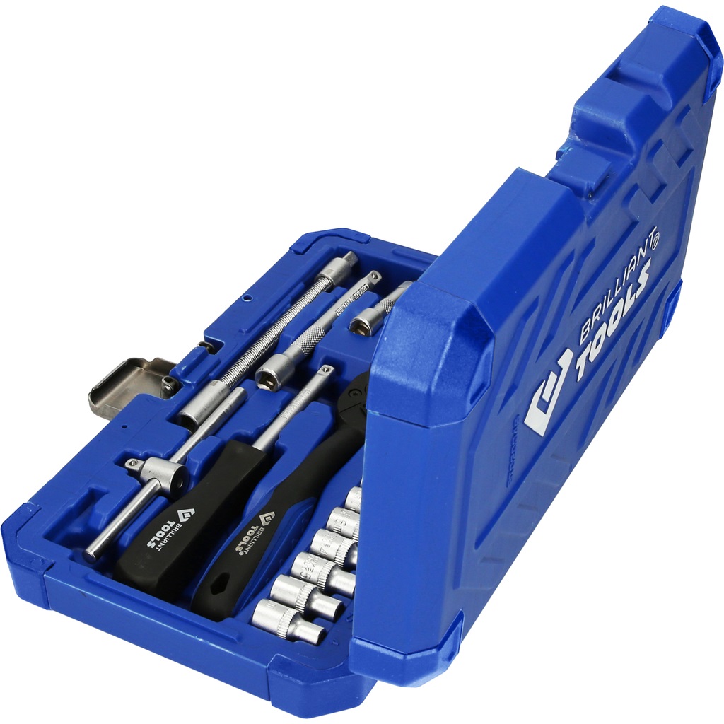 KS TOOLS Set di Bussole BT020046 - 46 pz, 1/4, Qualità Made in Germany per Fai-da-te e Meccanica