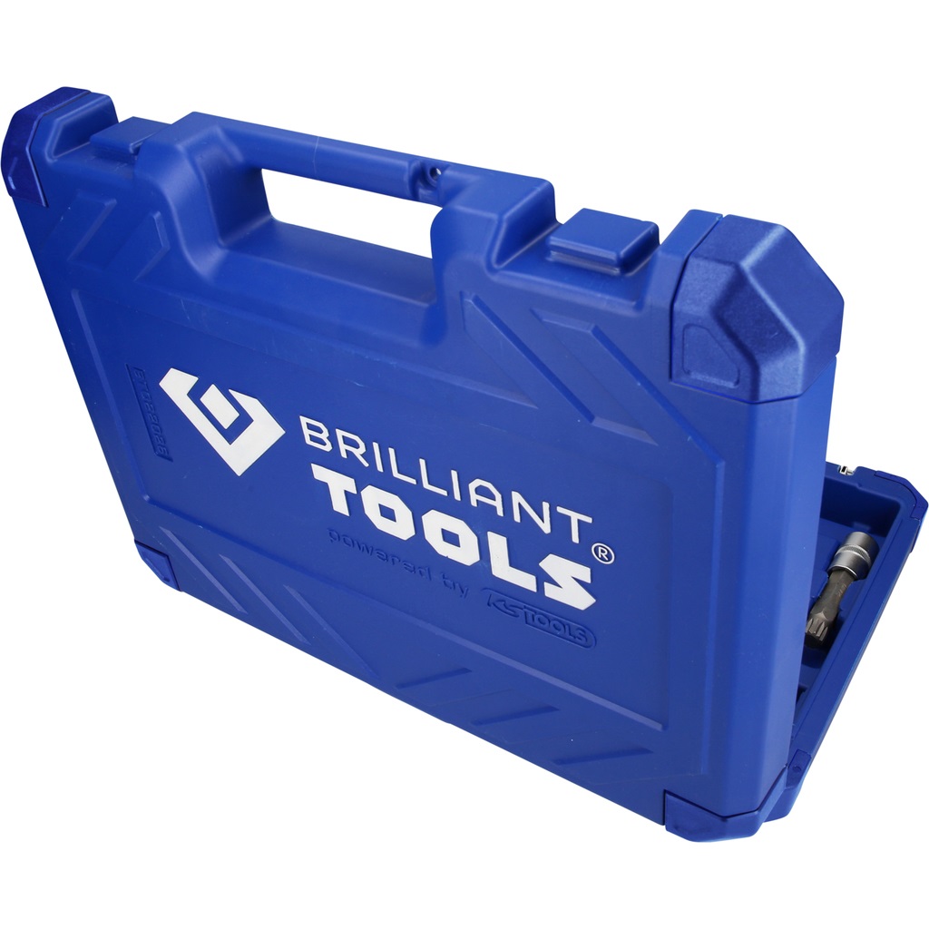 BRILLIANT TOOLS BT022026 Set di Chiavi a Bussola 1/2, 26 pz, Profilo Millerighe, XZN - Qualità Made in Germany