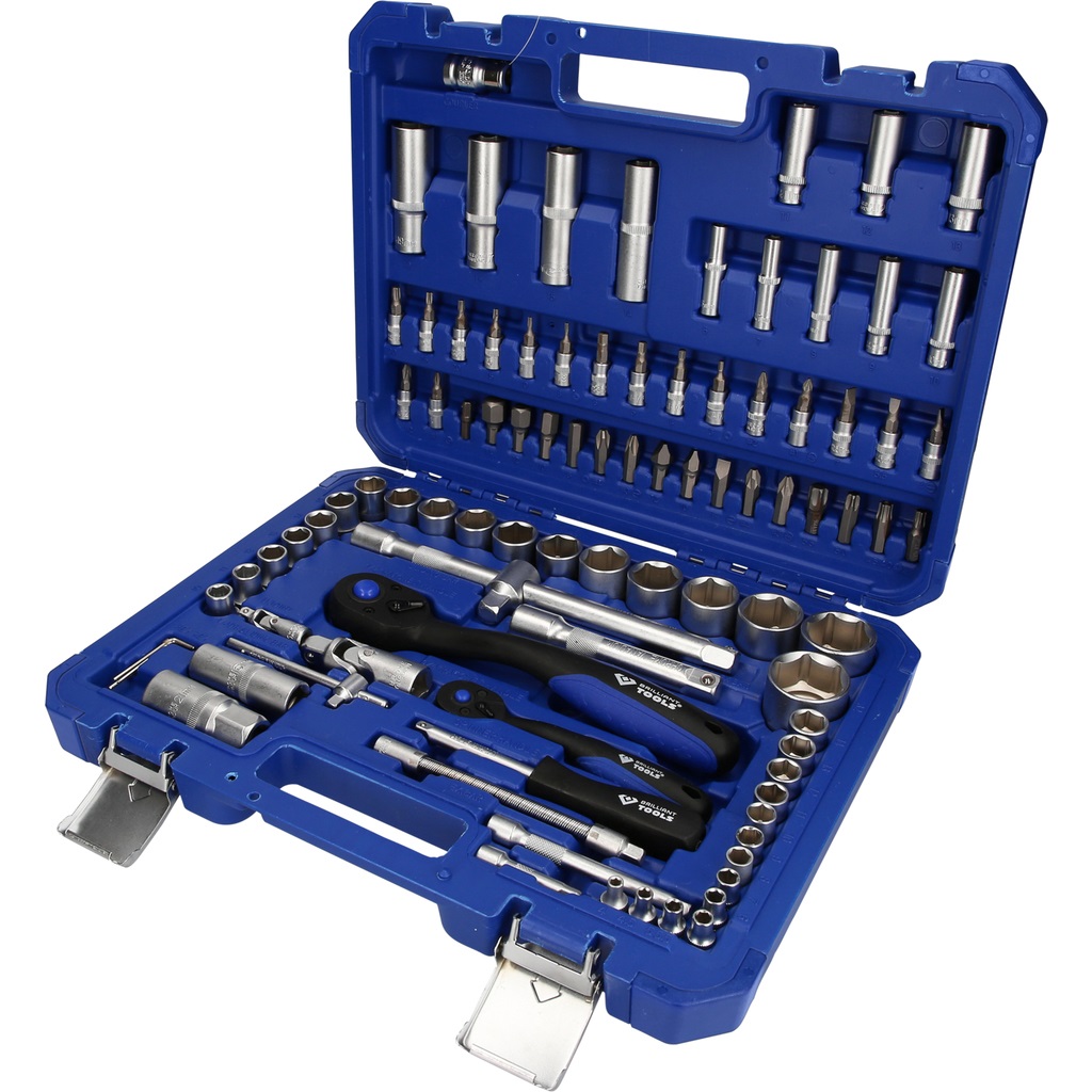 Brilliant Tools BT023094 Set di Bussole, 94 pz, 1/4 e 1/2, Qualità Made in Germany