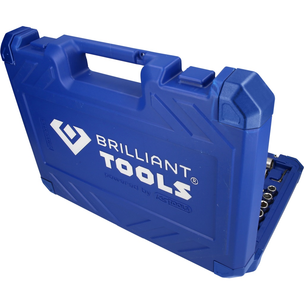 Brilliant Tools BT023094 Set di Bussole, 94 pz, 1/4 e 1/2, Qualità Made in Germany