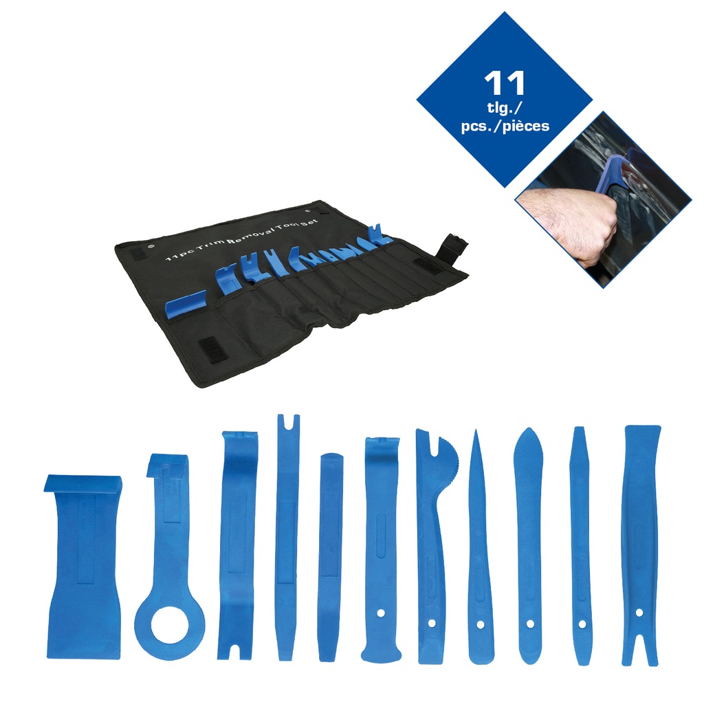 Brilliant Tools Set di Cunei per Modanature - 11 Pezzi in Plastica Rinforzata per Fai-da-Te e Meccanica