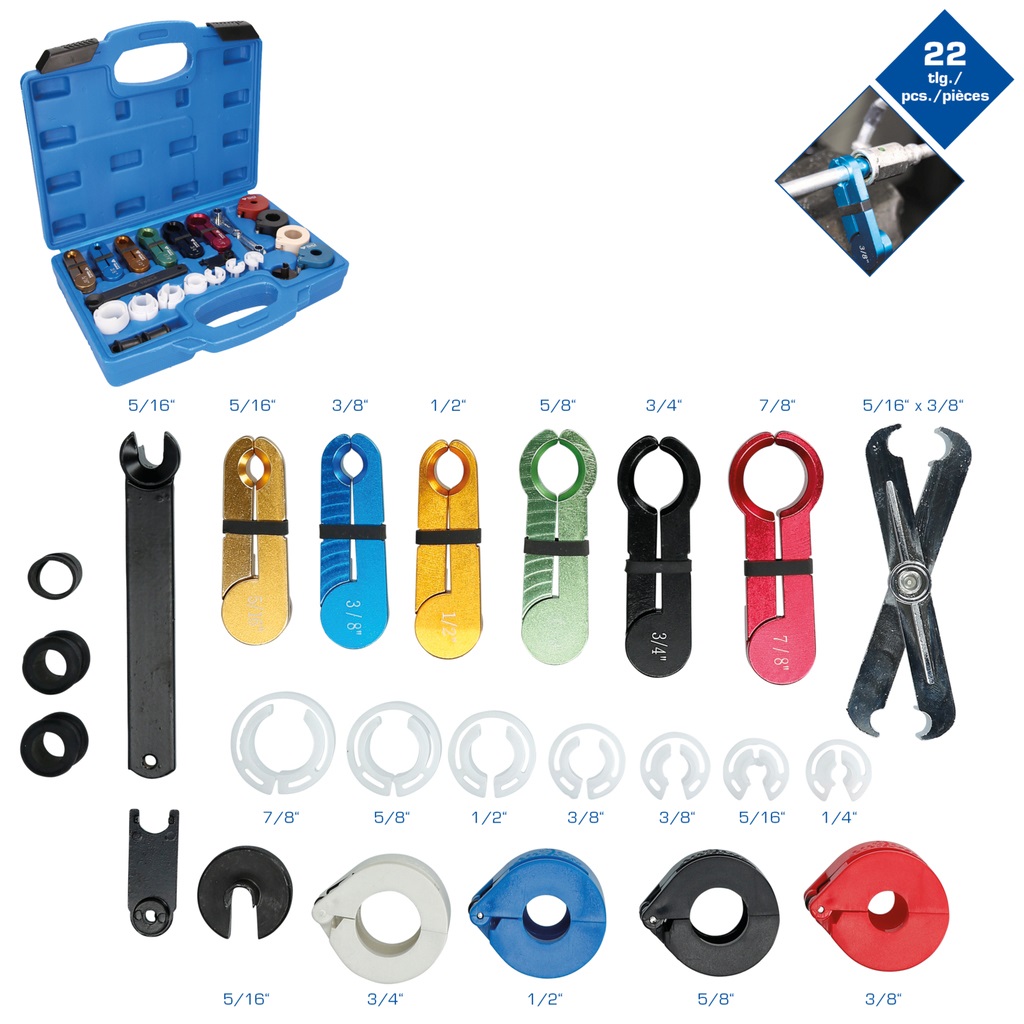 BRILLIANT TOOLS Conditioning Thermal Insulation Tool - Set di Strumenti per Carburante & Aria, Isolamento Termico, 22 Pezzi