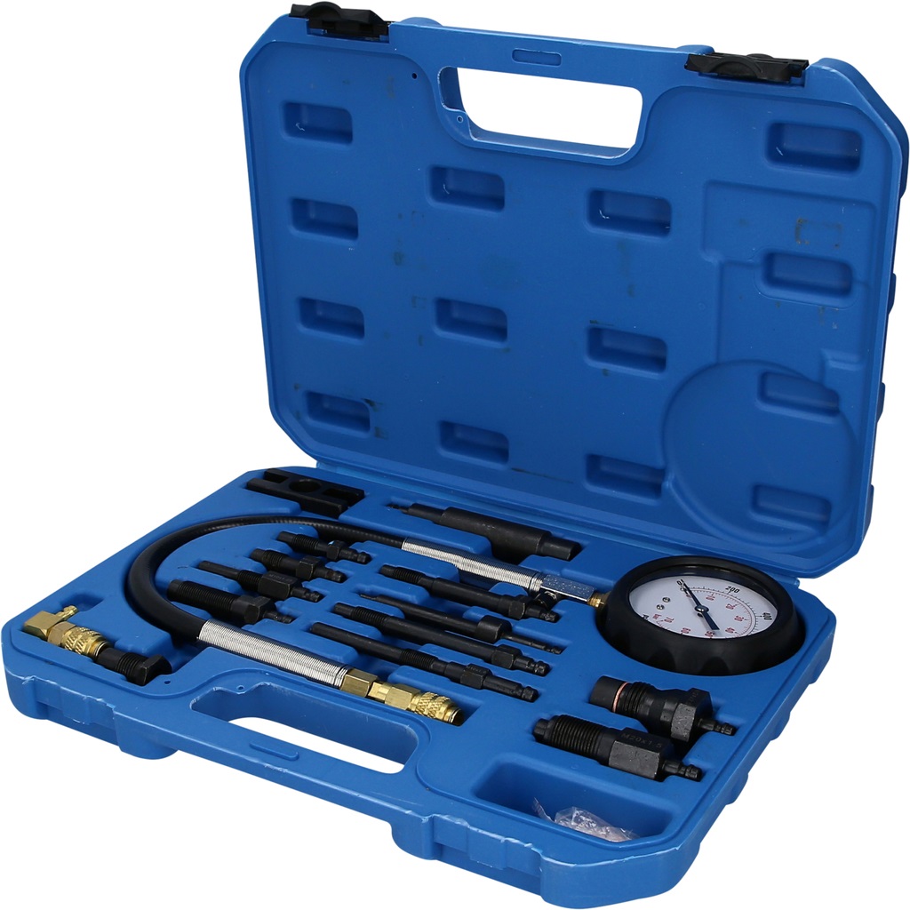Brilliant Tools BT581050 Kit Tester Compressione per Motori a Diesel, 15 pz - Qualità Made in Germany