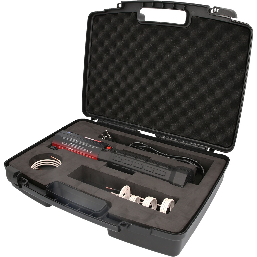 KS Tools 500.8480 Kit Pistola termica ad induzione con 6 accessori - Riscaldamento rapido per giunzioni incollate e raccordi arrugginiti