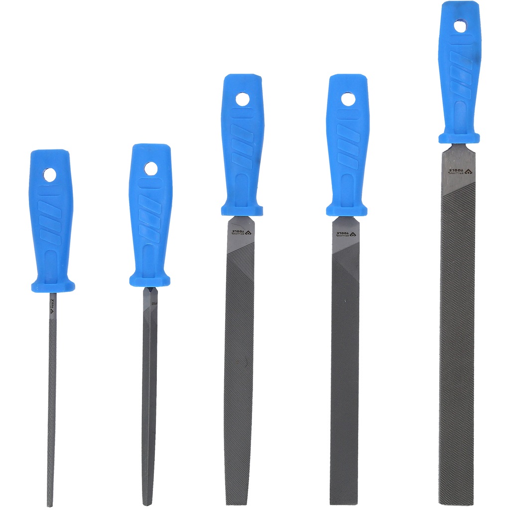 BRILLIANT TOOLS - Set di 5 Lime di Alta Qualità per Fai-da-Te e Meccanica