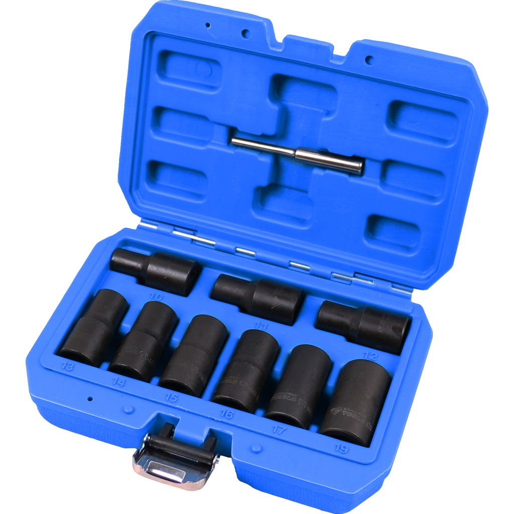 KS TOOLS Set di Bussole BT026000 - 10 Pezzi 10-19mm in Acciaio di Alta Qualità