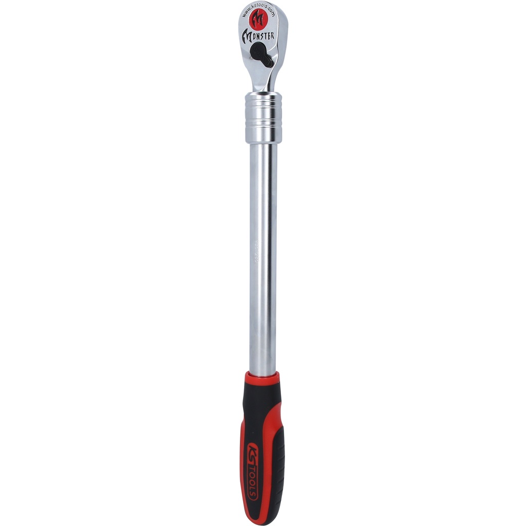 KS Tools 935.1285 - Cricchetto telescopico da 1/2, 100 denti, robusto e ergonomico