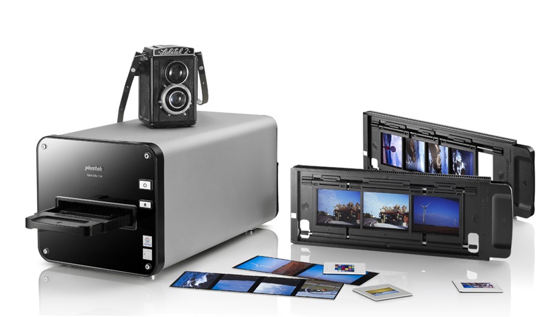 Plustek OpticFilm 120 Scanner per Pellicola e Diapositive - Nero e Grigio, 60 x 120 mm, 48 bit