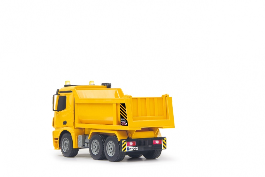 Jamara Mercedes Arocs Vagonetto Radiocomandato Scala 1:20 2,4Ghz Giallo