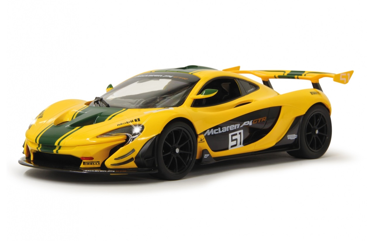 Jamara McLaren P1 GTR 1:14 Giallo - Veicolo Radiocomandato 2.4 GHz con Funzioni Avanti/Dietro e Direzione