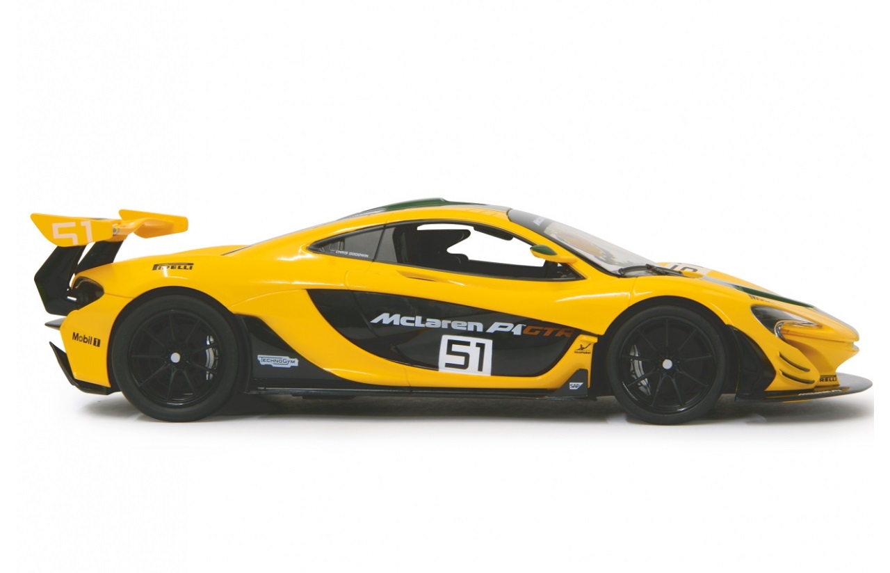 Jamara McLaren P1 GTR 1:14 Giallo - Veicolo Radiocomandato 2.4 GHz con Funzioni Avanti/Dietro e Direzione