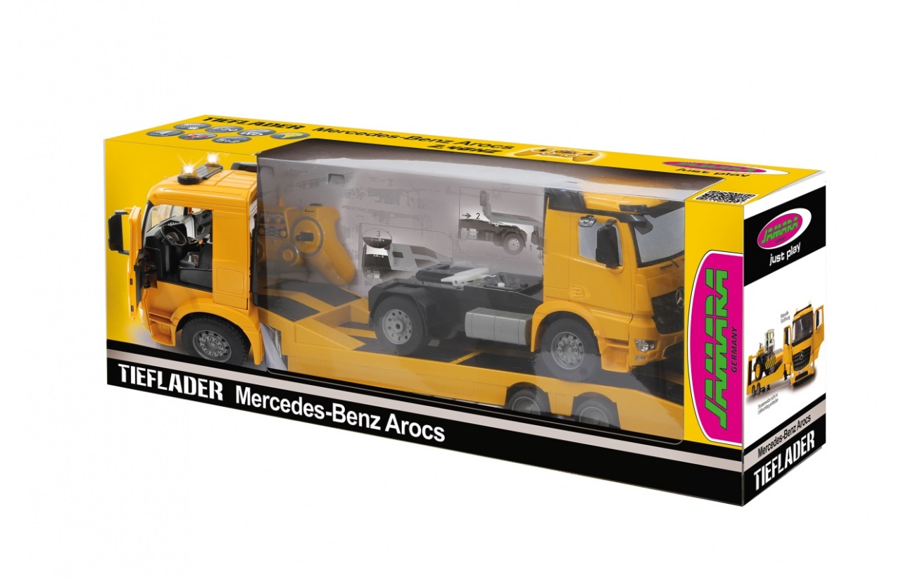 Jamara Mercedes Arocs 1:20 Modellino Radiocomandato (RC) Camion da Strada con Motore Elettrico e Funzione Clacson