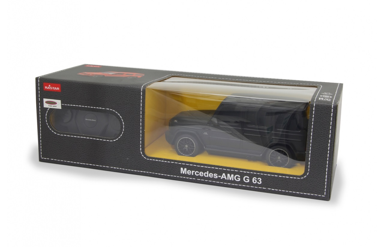 Jamara Mercedes-Benz AMG G63 Modellino Radiocomandato 1:24 - Licenza Ufficiale, Autonomia Fino a 1 Ora, Velocità 9 km/h, Colore Nero