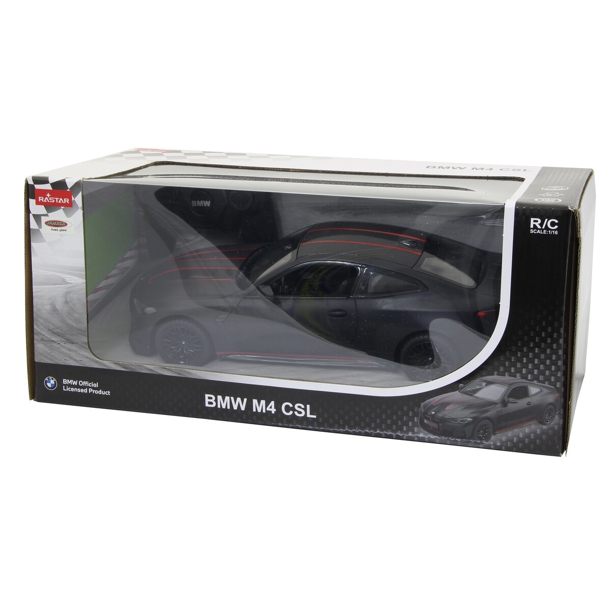 JAMARA BMW M4 CSL 1:16 - Auto RC con parabrezza trasparente, luce LED e dettagli fedeli