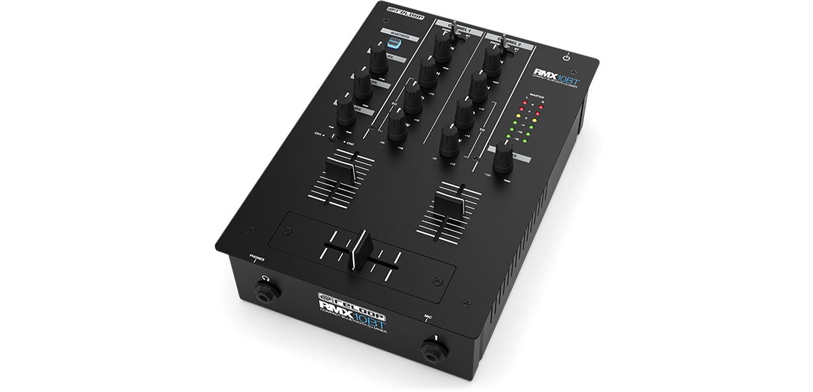 RELOOP RMX-10 BT Mixer DJ Bluetooth a 2 1 Canali con EQ a 3 Bande e Ingressi Multipli