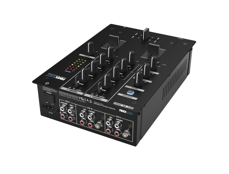 RELOOP RMX-10 BT Mixer DJ Bluetooth a 2 1 Canali con EQ a 3 Bande e Ingressi Multipli