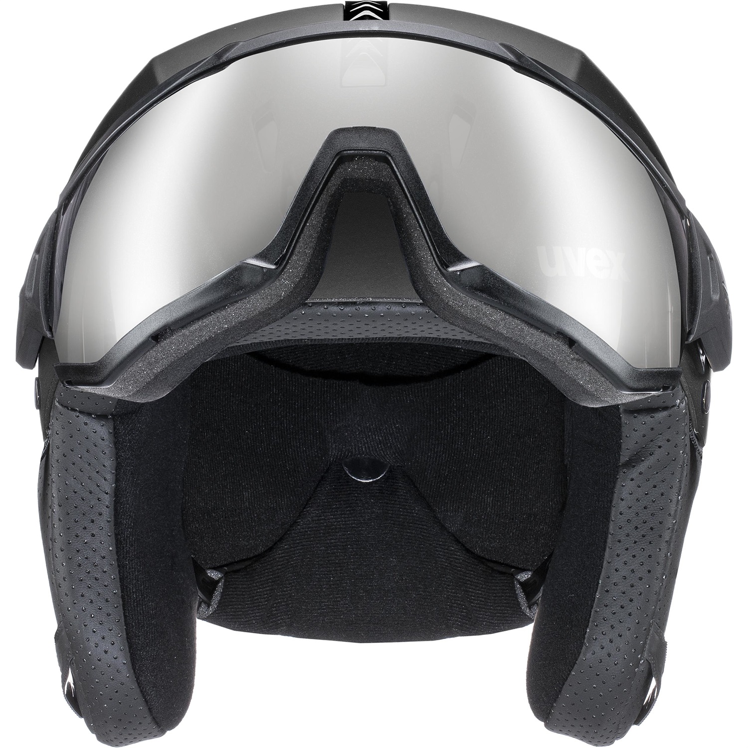 Uvex Casco Sci Instinct Visor Nero Mopacoat 56/58 cm - Leggero, Aerodinamico, con Visiera e Regolazione Dimensioni