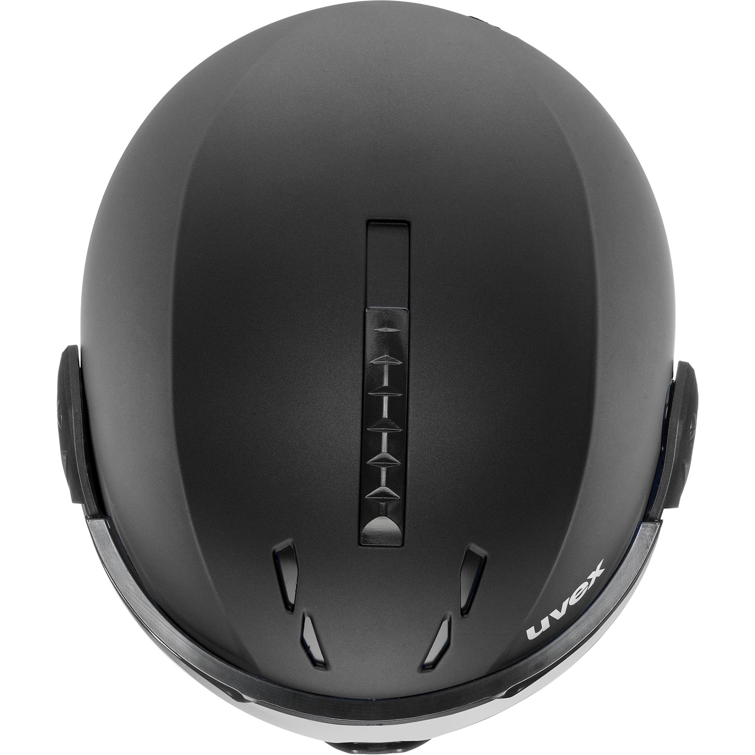 Uvex Casco Sci Instinct Visor Nero Mopacoat 56/58 cm - Leggero, Aerodinamico, con Visiera e Regolazione Dimensioni