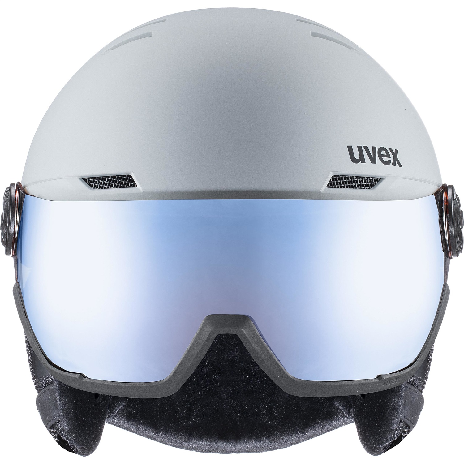 Uvex Wanted Visor - Casco da Sci Unisex con Visiera Specchiata, Sistema di Ventilazione Attiva, Taglia Regolabile 54-58 cm