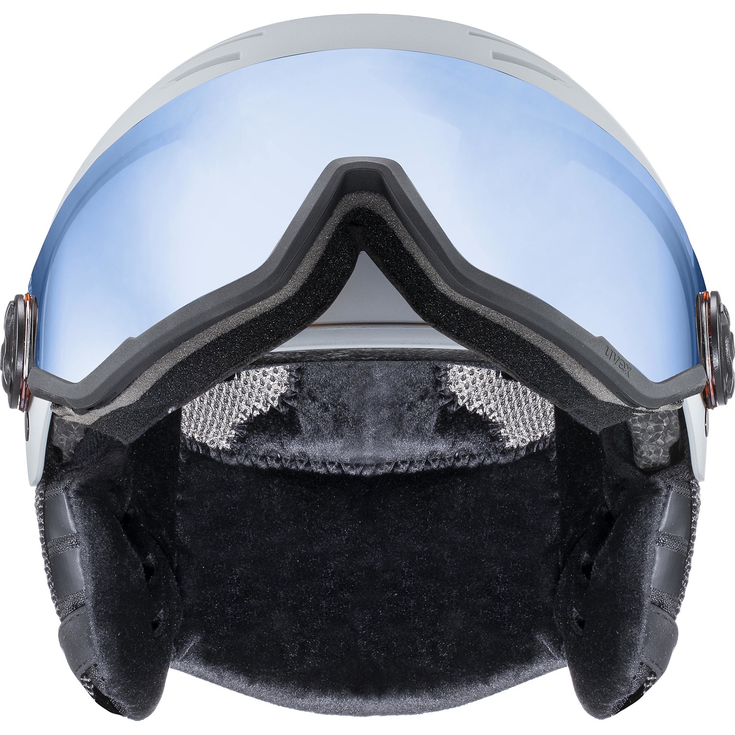 Uvex Wanted Visor - Casco da Sci Unisex con Visiera Specchiata, Sistema di Ventilazione Attiva, Taglia Regolabile 54-58 cm