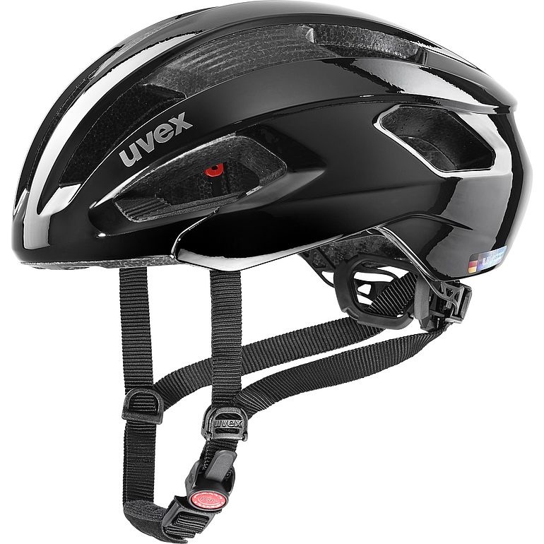 Uvex Rise - Casco da Ciclismo Unisex Nero, 52-56 cm, Doppio Guscio Inmould, Regolazione IAS e Aerazione Ottimizzata