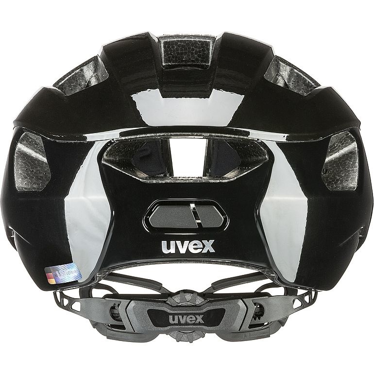 Uvex Rise - Casco da Ciclismo Unisex Nero, 52-56 cm, Doppio Guscio Inmould, Regolazione IAS e Aerazione Ottimizzata