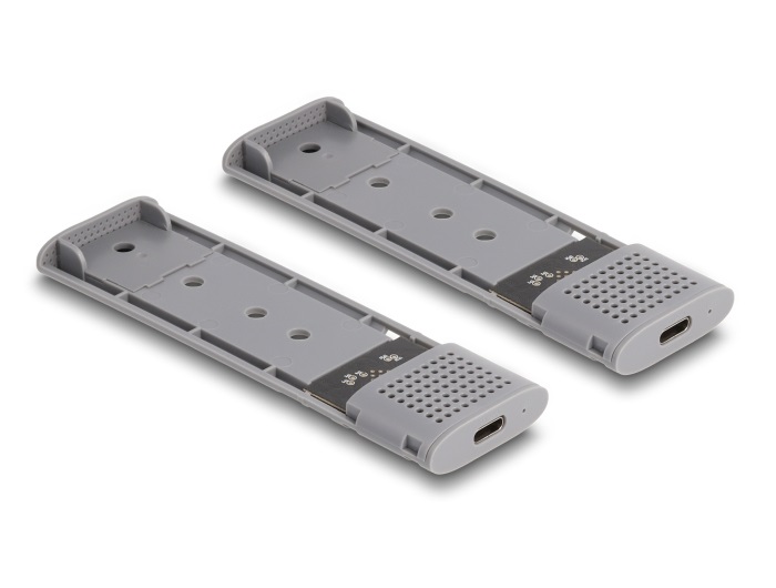 Delock Alloggiamento USB Type-C Dual Combo per 2 SSD M.2 PCIe NVMe e SATA