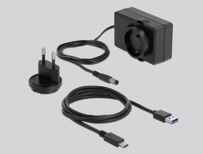 Delock Custodia Trasparente per HDD/SSD 2.5/3.5