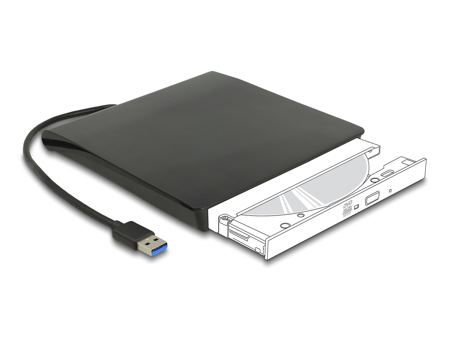 DeLOCK Custodia Esterna Slim SATA 5.25