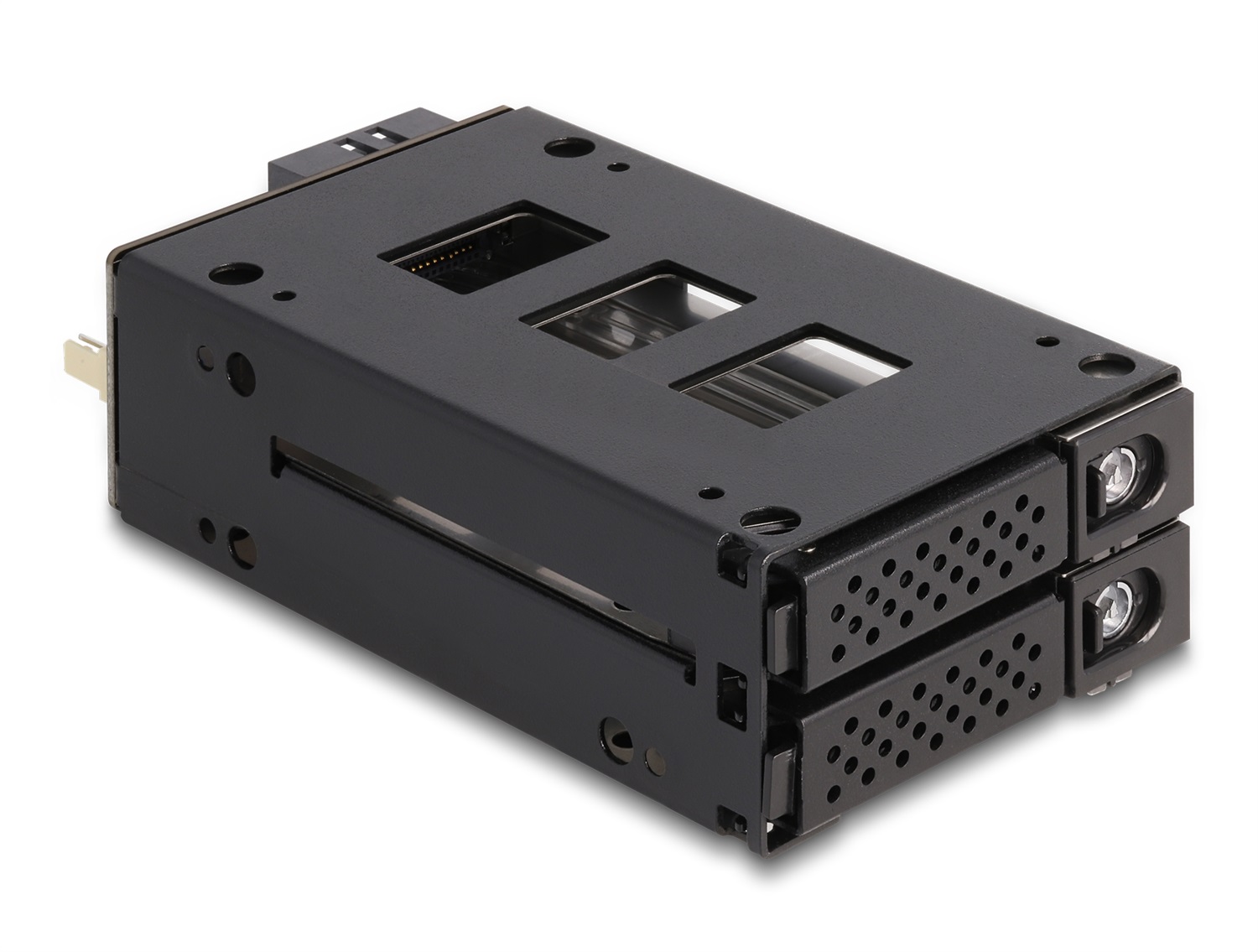 DeLOCK Telaio Rimovibile Slim Bay per 2 x SSD U.2 NVMe da 2.5