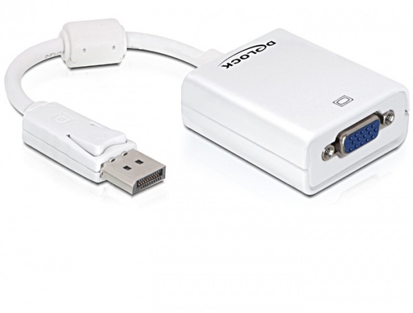 DeLOCK 61766 Cavo Adattatore DisplayPort a VGA 0,125 m - Risoluzione Fino a 1920 x 1200