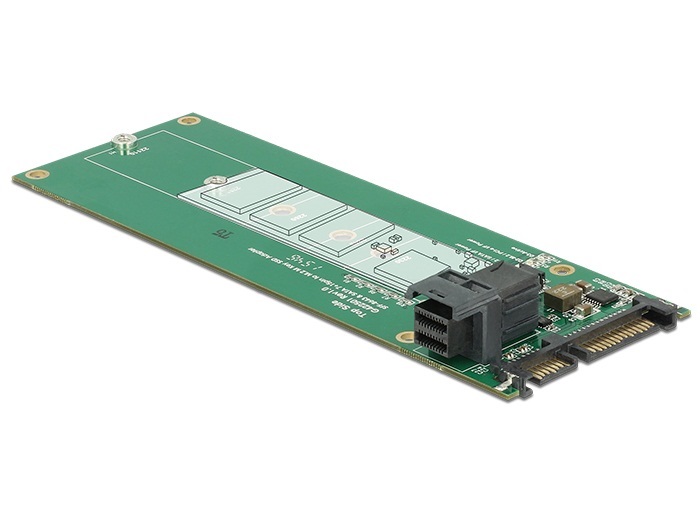 Delock Convertitore SATA 22 pin / SFF-8643 NVMe per SSD M.2 NGFF (2280, 2260, 2242, 2230)