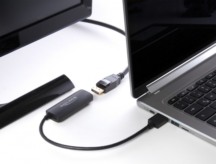 DeLOCK Adattatore HDMI-A maschio a DisplayPort femmina 4K 60 Hz