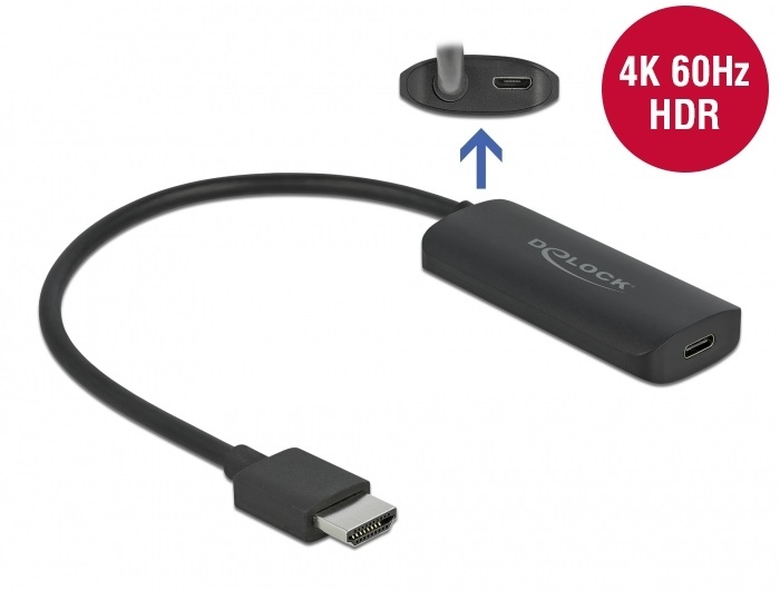 DeLOCK Adattatore HDMI-A maschio a USB Type-C femmina (DP Alt Mode) 4K 60 Hz