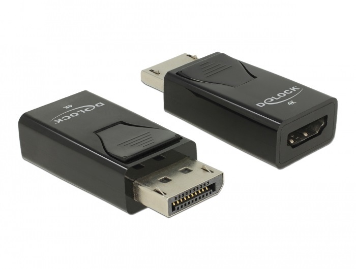 DeLOCK Adattatore DisplayPort 1.2 Maschio a HDMI Femmina 4K Passivo - Nero