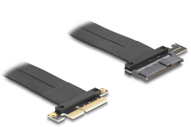 DeLOCK 81507 Scheda di Interfaccia PCIe 3.0 x4 con Adattatore U.2 SFF-8639 e Cavo da 0,3 m