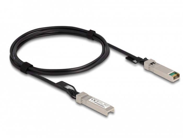 DeLOCK Cavo in Rame Twinax Passivo SFP 10Gb 2m Nero
