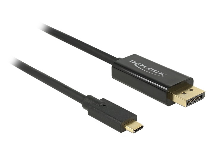 DeLOCK 85255 Cavo Adattatore Video 1m USB-C a DisplayPort 4K 60Hz Nero
