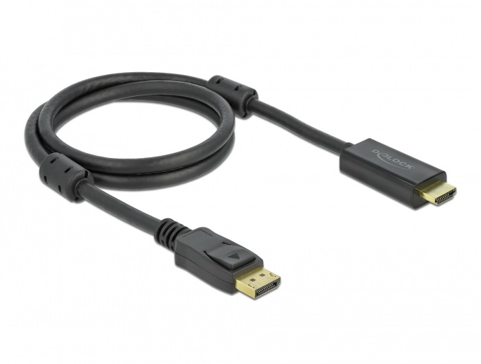 DeLOCK DisplayPort attivo 1.2 a cavo per HDMI 4K 60 Hz da 1 m