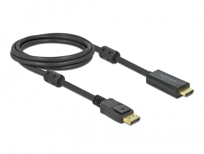 DeLOCK DisplayPort attivo 1.2 a cavo per HDMI 4K 60 Hz da 2 m