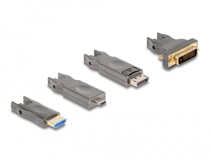 DeLOCK Cavo HDMI attivo 5 in 1 8K 60 Hz 10 m con connettori HDMI Tipo A e Tipo D