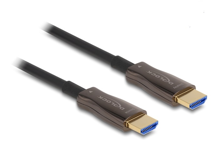 DeLOCK Cavo HDMI ottico attivo con armatura metallica 8K 60 Hz da 30 m