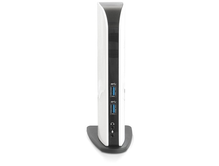 DeLOCK 87568 Replicatore di Porte e Docking Station USB 3.0 per Laptop e Notebook - Cablato, Nero e Bianco, con HDMI, DVI, RJ45 e Audio