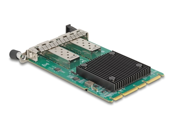 DeLOCK 88386 Scheda di Rete OCP 3.0 per 2 x SFP 10 Gigabit LAN - Velocità 10000 Mbit/s