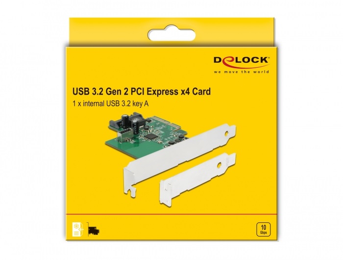 DeLOCK 89029 Scheda di Interfaccia e Adattatore Interno SATA e USB 3.2 Gen 2