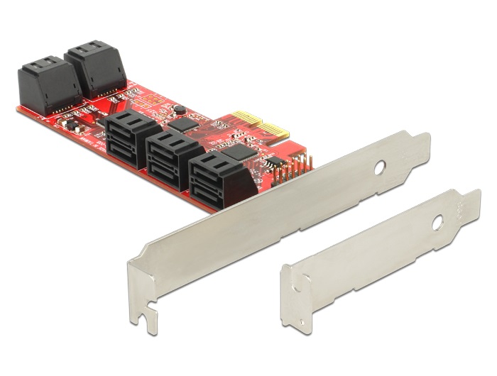 DeLOCK 89384 Scheda di Interfaccia e Adattatore Interno SATA PCIe 6 Gbit/s
