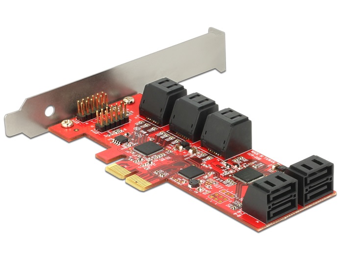 DeLOCK 89384 Scheda di Interfaccia e Adattatore Interno SATA PCIe 6 Gbit/s