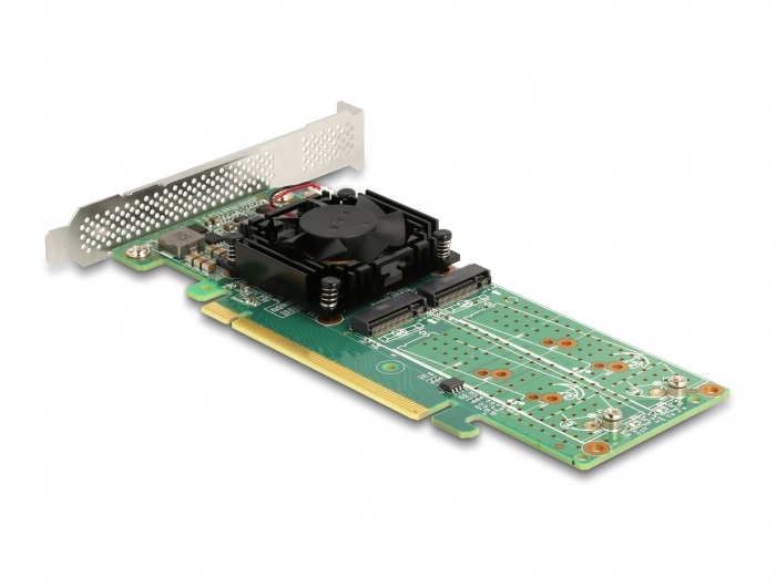 DeLOCK 90078 - Scheda di interfaccia M.2 NVMe a basso profilo con 4 canali PCIe 3.0 x16