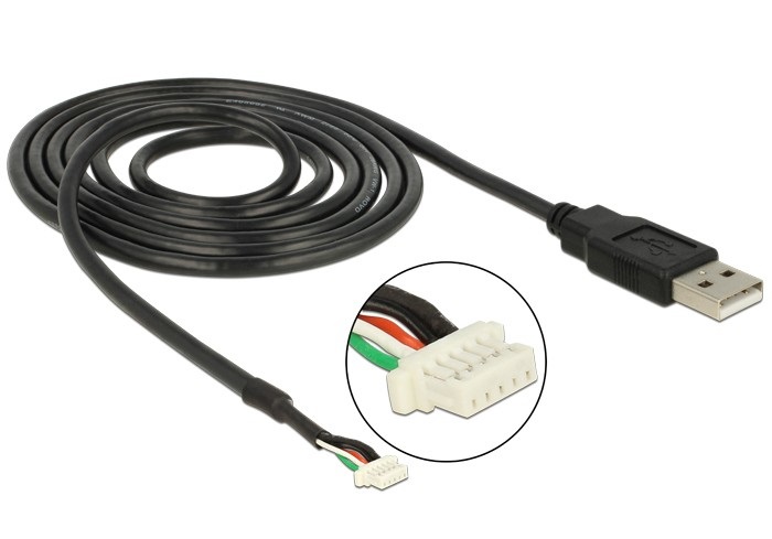 DeLOCK Cavo USB 2.0 A Maschio/Maschio 1,5 m Nero - 5 pin SMT per Fotocamera
