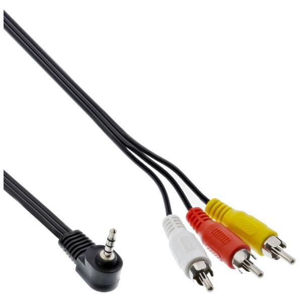 InLine Cavo Videocamere / TV, Jack 3,5mm 4pin maschio a 3x RCA maschio, 1,5m